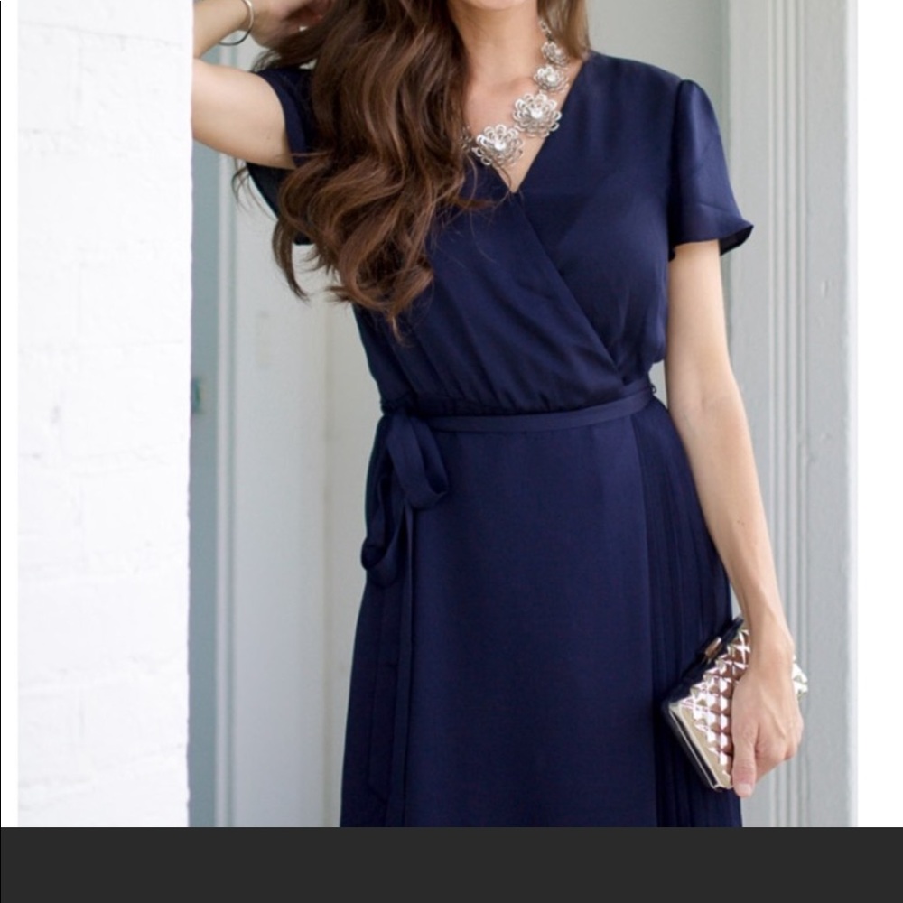 Banana Republic pleated Wrap Dress
